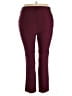 Rafaella Solid Burgundy Active Pants Size 18 - photo 2
