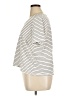 Eileen Fisher Stripes Black Ivory Short Sleeve Henley Size XL - photo 5