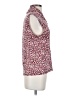 Le Suit Separates Animal Print Pink Sleeveless Button-Down Shirt Size S - photo 4