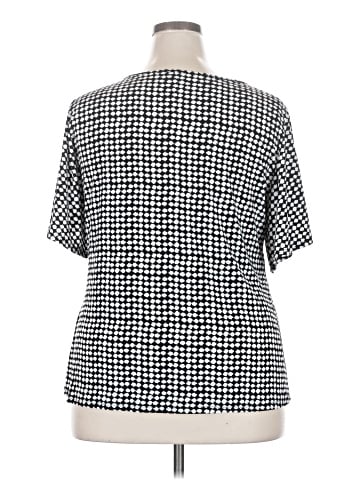NY Collection Short Sleeve Blouse (view 2)