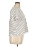 Eileen Fisher Stripes Black Ivory Short Sleeve Henley Size XL - photo 4