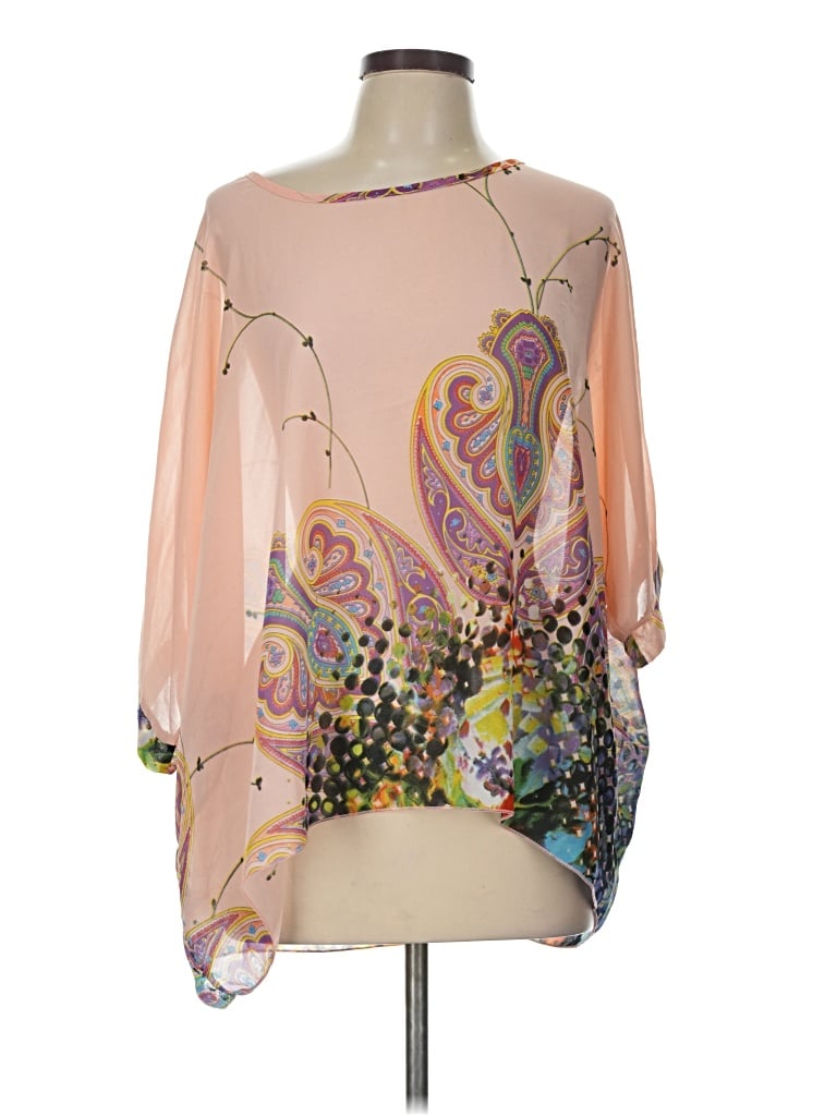 Pre-owned Unbranded Poncho In Pink