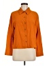 Zara Orange 3/4 Sleeve Button-Down Shirt Size M - photo 1