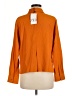 Zara Orange 3/4 Sleeve Button-Down Shirt Size M - photo 2