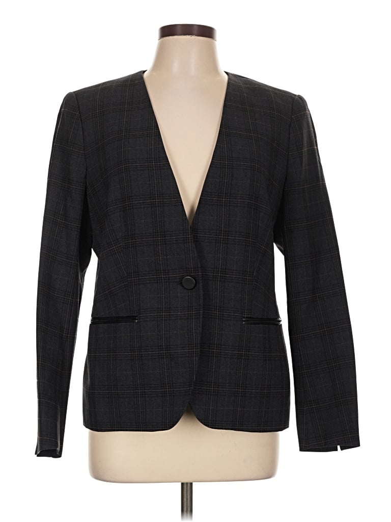Pre-owned Kasper Blazer Jacket In Gray