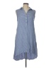 Max Studio 100% Rayon Blue Sleeveless Button-Down Shirt Size L - photo 1
