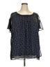 Torrid 100% Polyester Black Short Sleeve Blouse Size 2X Plus (2) - photo 1
