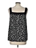 Ann Taylor LOFT Black Sleeveless Blouse Size L - photo 2