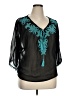 Venus Black 3/4 Sleeve Blouse Size XL (estimated) - photo 2