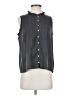 Faherty 100% Organic Cotton Gray Sleeveless Blouse Size S - photo 1