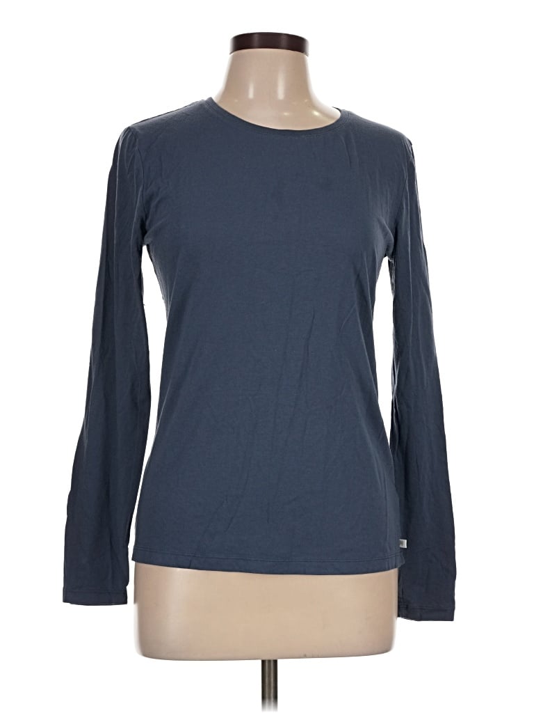 Pre-owned Victoria's Secret Long Sleeve T-shirt In Blue