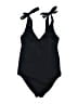 ASOS 100% Polyester Solid Black One Piece Swimsuit Size 6 - photo 1