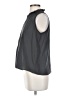 Faherty 100% Organic Cotton Gray Sleeveless Blouse Size S - photo 5
