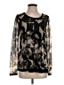 Simply Vera Vera Wang 100% Polyester Black Long Sleeve Blouse Size S - photo 1