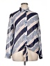 Laundry by Shelli Segal 100% Polyester Stripes Blue Long Sleeve Blouse Size XL - photo 1