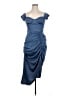 Cider 100% Polyester Blue Cocktail Dress Size XL - photo 1