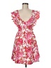 Shein 100% Polyester Floral Pink Cocktail Dress Size M - photo 1
