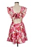 Shein 100% Polyester Floral Pink Cocktail Dress Size M - photo 2
