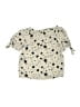 Assorted Brands 100% Polyester Stars Ivory Short Sleeve Blouse Size 10 - 12 - photo 2