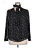 Ann Taylor Polka Dots Black Long Sleeve Blouse Size XL - photo 1