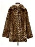 Dennis by Dennis Basso 100% Polyester Animal Print Brown Coat Size M - photo 1