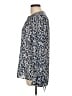 Derek Lam 10 Crosby 100% Polyester Animal Print Blue Long Sleeve Blouse Size 10 - photo 5