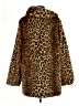 Dennis by Dennis Basso 100% Polyester Animal Print Brown Coat Size M - photo 2