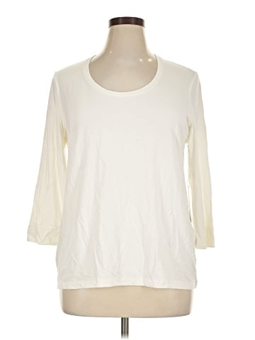 Chico's 3/4 Sleeve T-Shirt (view 1)