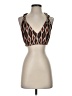 By Anthropologie 100% Polyester Brown Tank Top Size S - photo 1