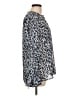 Derek Lam 10 Crosby 100% Polyester Animal Print Blue Long Sleeve Blouse Size 10 - photo 4