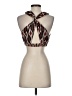By Anthropologie 100% Polyester Brown Tank Top Size S - photo 2