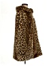 Dennis by Dennis Basso 100% Polyester Animal Print Brown Coat Size M - photo 4