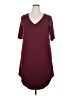 Torrid Solid Burgundy Casual Dress Size 2X Plus (2) - photo 1