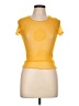 PRISCAVera Yellow Short Sleeve Top Size L - photo 1