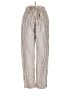 Unbranded 100% Polyester Stripes Silver Casual Pants Size M - photo 1