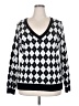 Torrid Argyle Black Pullover Sweater Size 2X Plus (2) - photo 1