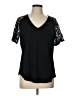 Assorted Brands Black Short Sleeve Top Size L - photo 1