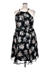 Torrid 100% Polyester Floral Black Cocktail Dress Size 2X Plus (2) - photo 2