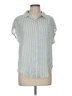 Torrid Stripes Blue Short Sleeve Blouse Size Med Plus (00) - photo 1