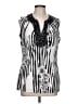 Essentials by Milano Silver Sleeveless Blouse Size L - photo 1