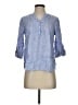 Talbots Blue 3/4 Sleeve Button-Down Shirt Size S (petite) - photo 1