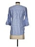 Talbots Blue 3/4 Sleeve Button-Down Shirt Size S (petite) - photo 2