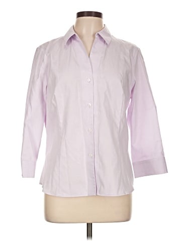 Jones New York Signature 3/4 Sleeve Button-Down Shirt (view 1)
