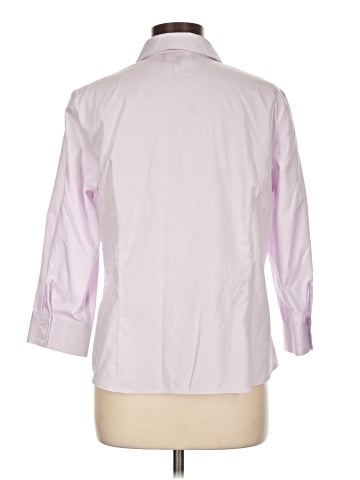 Jones New York Signature 3/4 Sleeve Button-Down Shirt (view 2)