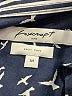 Foxcroft Animal Print Blue 3/4 Sleeve Button-Down Shirt Size M - photo 7