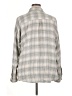 Unbranded Plaid Gray Long Sleeve Blouse Size XL - photo 2