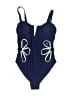 Seamolly Hearts Blue One Piece Swimsuit Size M - photo 1