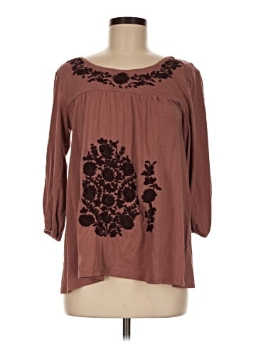 Garnet Hill 3/4 Sleeve Blouse (view 1)