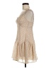 Storia 100% Polyester Polka Dots Tan Cocktail Dress Size M - photo 5