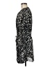 A.L.C. Animal Print Black Casual Dress Size M - photo 5